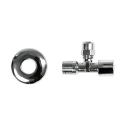 Изображение товара Вентиль латунный Arrowhead 1/2 НР(ш) х 3/8 НР(ш) для подключения смесителя хром (SV-102-1510)