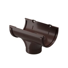 Воронка желоба пластиковая d120-80 мм Docke Standard темно-коричневая RAL 8019