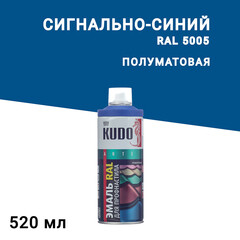Изображение товара Эмаль аэрозольная для металлочерепицы Kudo сигнально синий полуматовая RAL 5005 520 мл