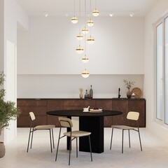 Люстра светодиодная подвесная Maytoni Area 120 Вт 3000К 40 кв.м (MOD295PL-L120BBS3K) - фото 3