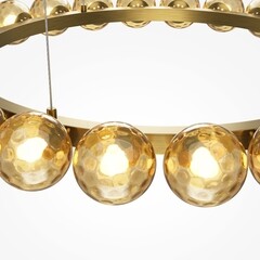 Люстра светодиодная подвесная Maytoni Ambre 42 Вт 3000К 21 кв.м (MOD331PL-L42BS3K) - фото 6