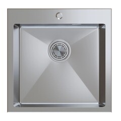 Мойка для кухни Mixline Pro 53х43х20 см врезная с сифоном сталь сатин (547233) - фото 7