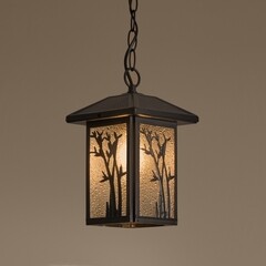 Светильник садово-парковый подвесной Voltega Saga черный 300 мм E27 40 Вт IP44 (VGL7218PL-01B) - фото 9