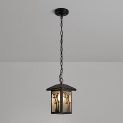 Светильник садово-парковый подвесной Voltega Saga черный 300 мм E27 40 Вт IP44 (VGL7218PL-01B) - фото 8