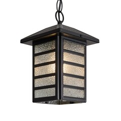 Светильник садово-парковый подвесной Voltega Peek черный 240 мм E27 40 Вт IP44 (VGL7216PL-01B) - фото 6