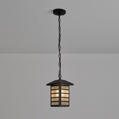 Светильник садово-парковый подвесной Voltega Peek черный 240 мм E27 40 Вт IP44 (VGL7216PL-01B) - фото 5