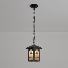 Светильник садово-парковый подвесной Voltega Gaster черный 300 мм E27 40 Вт IP44 (VGL7217PL-01B) - фото 6