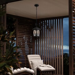 Светильник садово-парковый подвесной Voltega Gabi черный 240 мм E27 40 Вт IP44 (VGL7214PL-01B) - фото 2