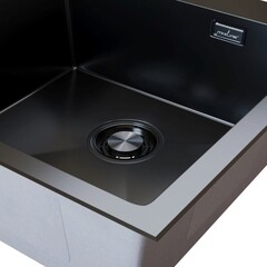 Мойка для кухни Mixline Pro 53х43х20 см врезная с сифоном сталь графит (547234) - фото 5