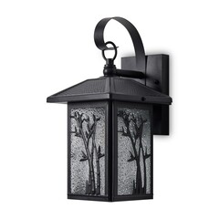 Светильник садово-парковый настенный Voltega Saga черный 240 мм E27 40 Вт IP44 (VGL7218WL-01B) - фото 8