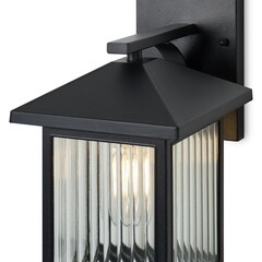 Светильник садово-парковый настенный Voltega Rou черный 245 мм E27 40 Вт IP44 (VGL7220WL-01B1) - фото 7