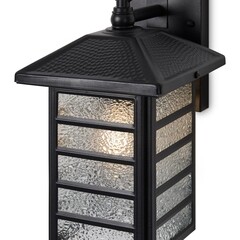 Светильник садово-парковый настенный Voltega Peek черный 300 мм E27 40 Вт IP44 (VGL7216WL-01B) - фото 8