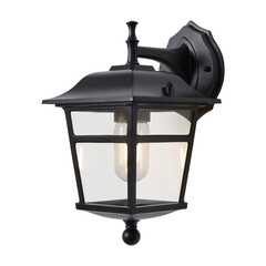 Светильник садово-парковый настенный Voltega Noon черный 280 мм E27 40 Вт IP44 (VGL7213WL-01B) - фото 1