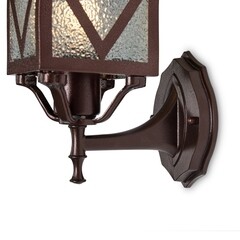 Светильник садово-парковый настенный Voltega Heim бронза 320 мм E27 40 Вт IP44 (VGL7210WL-01BR) - фото 4