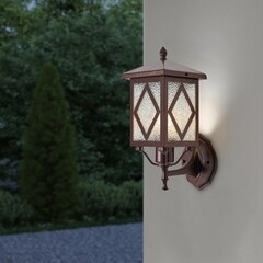 Светильник садово-парковый настенный Voltega Heim бронза 320 мм E27 40 Вт IP44 (VGL7210WL-01BR) - фото 2