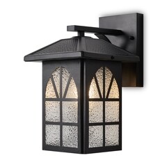 Светильник садово-парковый настенный Voltega Gaster черный 245 мм E27 40 Вт IP44 (VGL7217WL-01B1) - фото 8