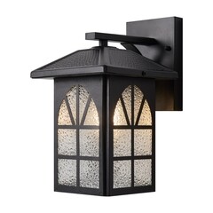 Светильник садово-парковый настенный Voltega Gaster черный 245 мм E27 40 Вт IP44 (VGL7217WL-01B1) - фото 1