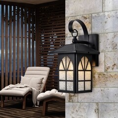 Светильник садово-парковый настенный Voltega Gaster черный 240 мм E27 40 Вт IP44 (VGL7217WL-01B) - фото 2