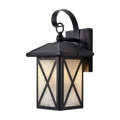 Светильник садово-парковый настенный Voltega Gabi черный 300 мм E27 40 Вт IP44 (VGL7214WL-01B) - фото 1