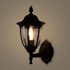 Светильник садово-парковый настенный Voltega Frak черный 330 мм E27 13 Вт IP44 (VGL7305WL-01B) - фото 9