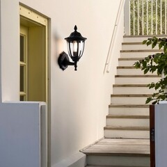 Светильник садово-парковый настенный Voltega Frak черный 330 мм E27 13 Вт IP44 (VGL7305WL-01B) - фото 2