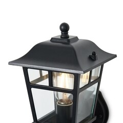 Светильник садово-парковый настенный Voltega Eve черный 280 мм E27 40 Вт IP44 (VGL7212WL-01B) - фото 6