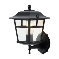 Светильник садово-парковый настенный Voltega Eve черный 280 мм E27 40 Вт IP44 (VGL7212WL-01B) - фото 1