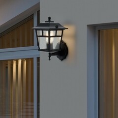 Светильник садово-парковый настенный Voltega Eve черный 280 мм E27 40 Вт IP44 (VGL7212WL-01B) - фото 2