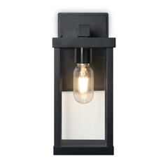 Светильник садово-парковый настенный Voltega Domi черный 300 мм E27 40 Вт IP44 (VGL7219WL-01B8) - фото 7