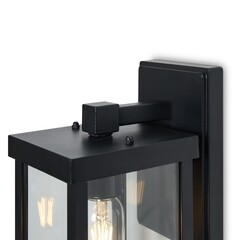 Светильник садово-парковый настенный Voltega Domi черный 300 мм E27 40 Вт IP44 (VGL7219WL-01B8) - фото 4