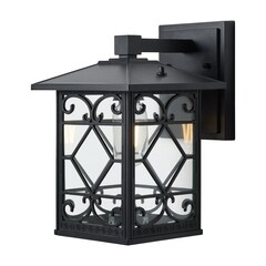 Светильник садово-парковый настенный Voltega Domi черный 275 мм E27 40 Вт IP44 (VGL7219WL-01B7) - фото 1