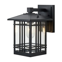 Светильник садово-парковый настенный Voltega Domi черный 275 мм E27 40 Вт IP44 (VGL7219WL-01B5) - фото 1