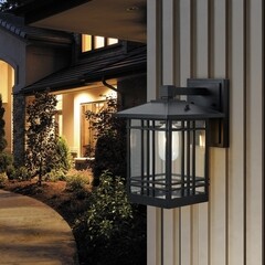 Светильник садово-парковый настенный Voltega Domi черный 275 мм E27 40 Вт IP44 (VGL7219WL-01B5) - фото 2