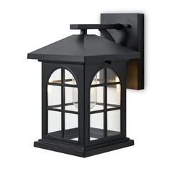 Светильник садово-парковый настенный Voltega Domi черный 245 мм E27 40 Вт IP44 (VGL7219WL-01B4) - фото 10