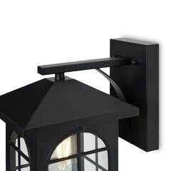 Светильник садово-парковый настенный Voltega Domi черный 245 мм E27 40 Вт IP44 (VGL7219WL-01B4) - фото 4