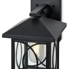 Светильник садово-парковый настенный Voltega Domi черный 245 мм E27 40 Вт IP44 (VGL7219WL-01B3) - фото 5