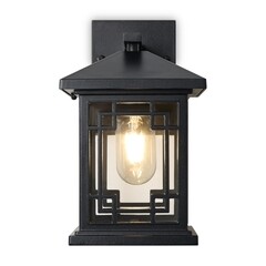 Светильник садово-парковый настенный Voltega Domi черный 245 мм E27 40 Вт IP44 (VGL7219WL-01B) - фото 6