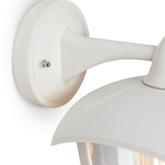 Светильник садово-парковый настенный Voltega Corse белый 270 мм E27 13 Вт IP44 (VGL7306WL-01W) - фото 4