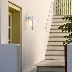 Светильник садово-парковый настенный Voltega Corse белый 270 мм E27 13 Вт IP44 (VGL7306WL-01W) - фото 2