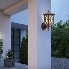 Светильник садово-парковый настенный Voltega Ben бронза 320 мм E27 40 Вт IP44 (VGL7209WL-01BR) - фото 2