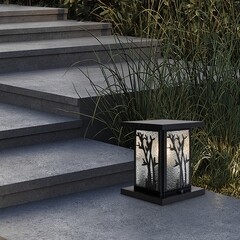 Светильник садово-парковый Voltega Saga черный 190 мм E27 40 Вт IP44 (VGL7218FL-01B1) - фото 2