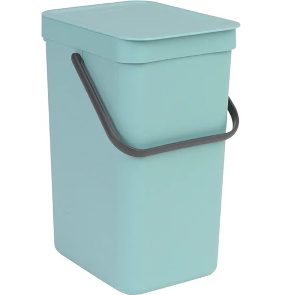 Изображение товара Ведро для мусора Brabantia Sort & Go мятное 12 л с крышкой