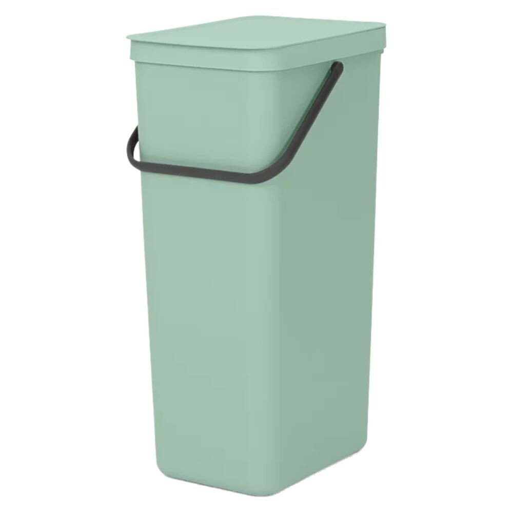 Изображение товара Ведро для мусора Brabantia Sort & Go 40 л мятно-голубое с крышкой