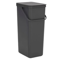 Изображение товара Ведро для мусора Brabantia Sort & Go с крышкой 40 л пластик серое