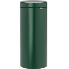 Изображение товара Ведро для мусора Brabantia Touch Bin New с крышкой 30 л металл зеленая сосна