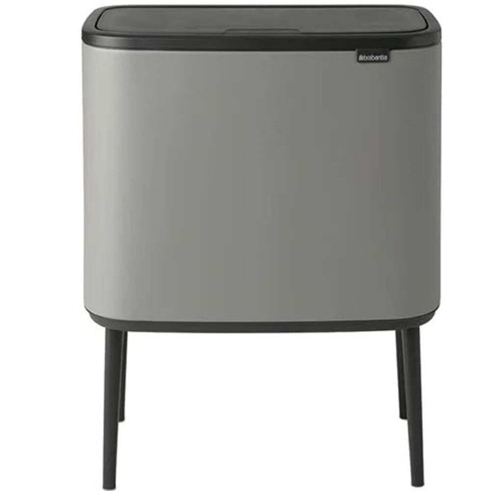 

Ведро для мусора Brabantia Bo Touch Bin с крышкой 36 л металл минерально-серое, Серый