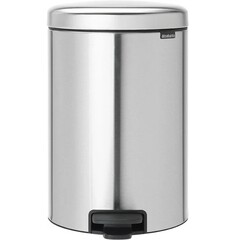 Изображение товара Ведро для мусора Brabantia NewIcon с крышкой 12 л металл стальное с педалью
