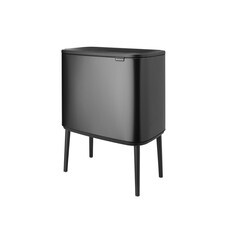 Ведро для мусора Brabantia Bo Touch Bin с крышкой 36 л металл темно-серое
