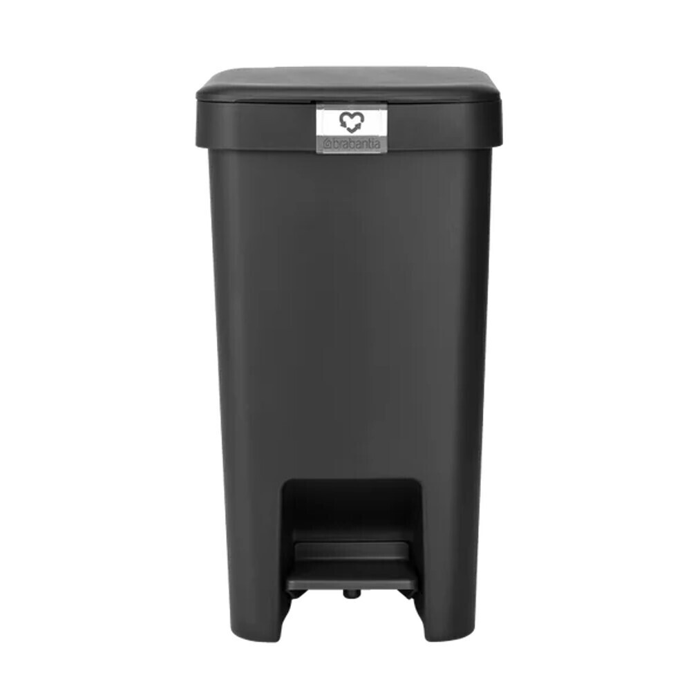 Изображение товара Ведро для мусора Brabantia StepUp 16 л с крышкой педальное темно-серое