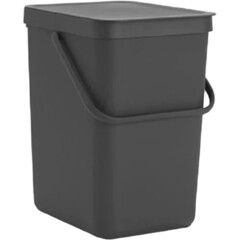 Изображение товара Ведро для мусора Brabantia Sort & Go с крышкой 25 л пластик серое